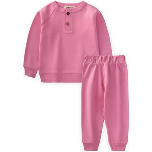 Reglan Kol Patlı Erkek Basıc Takım 1-6 Yaş Pembe