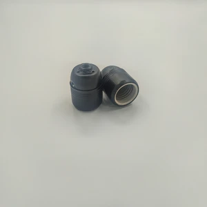 Dekoratif E27 Metal Düz Siyah Renk Duy (1 ADET)