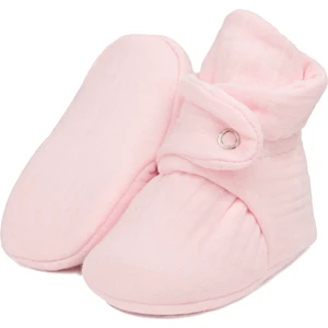 Ella Bonna Müslin Bebek Patiği, Organik Pamuk, Yenidoğan Pandufu, Pembe