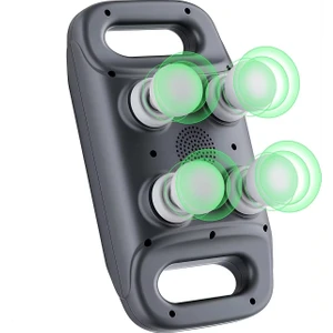 4 Başlıklı Masaj Tabancası - Ergonomik Derin Doku Sırt ve Boyun Masaj Aleti, Ağrı ve Sızı Giderici