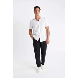 %100 Keten Relax Fit Rahat Kesim Düz Paça Yazlık Pantolon C1117AX24SM