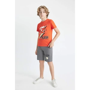 Erkek Çocuk The Flash Pijama Takımı Kısa Kollu Üst Şort C5598A824SM