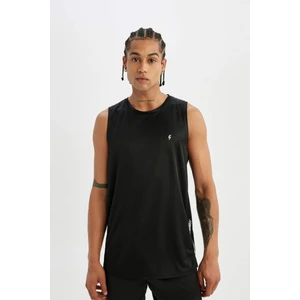 DeFactoFit Slim Fit Baskılı Bisiklet Yaka Ağır Kumaş Atlet A1736AX24SM