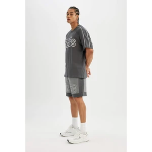 DeFactoFit NBA Brooklyn Nets Standart Fit Kısa Paça Şort B9908AX24SM