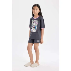 Kız Çocuk Disney Mickey & Minnie Pijama Takımı Kısa Kollu Üst Şort C2960A824SM