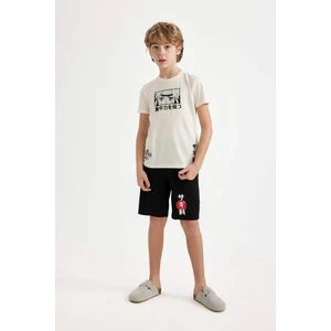 Erkek Çocuk Pijama Takımı Baskılı Kısa Kollu Üst Şort C2781A824SM