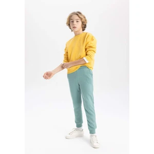 Erkek Çocuk Beli Paçası Lastikli Basic Düz Jogger Eşofman Altı B5754A824SP