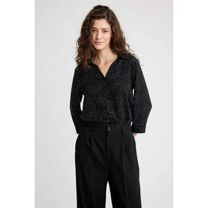 Regular Fit Uzun Kollu Puantiyeli Gömlek K6402AZ23SP