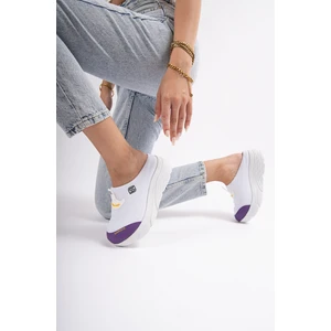 Sandal Spor Kadın Dolgu Taban Ortopedik File Sabo Doktor Hemşire Hastane Aşçı Terliği SS001-0278  Beyaz