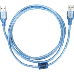 Usb-Usb 2.0 Kablo Çift Tarafı USB To USB Uzatma Ara Kablo 150 cm