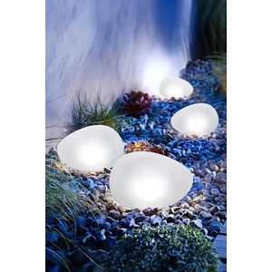 Solar Panel Taş Lamba - Bahçe ve Peyzaj Aydınlatması Için Doğal Görünümlü Lamba