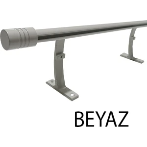 20 Mm Kornişli Dekoratif Alüminyum Tek Raylı Rustik  Perde Askısı
