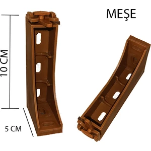 Dekoratif Ray Montaj Aparatı Uzun Ayak 10 Cm 4 Adet