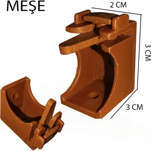 Dekoratif Ray Montaj Aparatı Kısa Ayak 3 Cm 6 Adet