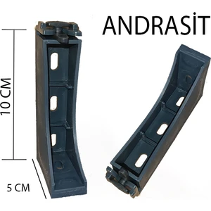 Dekoratif Ray Montaj Aparatı Uzun Ayak 10 Cm 4 Adet