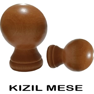 Ahşap Rustik Top Başlık 2 Adet