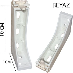 Dekoratif Ray Montaj Aparatı Uzun Ayak 10 Cm 4 Adet