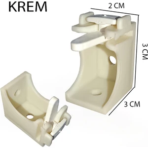 Dekoratif Ray Montaj Aparatı Kısa Ayak 3 Cm 6 Adet