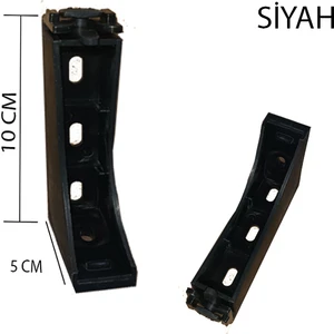 Dekoratif Ray Montaj Aparatı Uzun Ayak 10 Cm 4 Adet