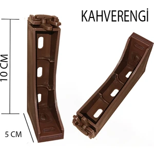 Dekoratif Ray Montaj Aparatı Uzun Ayak 10 Cm 4 Adet