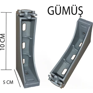 Dekoratif Ray Montaj Aparatı Uzun Ayak 10 Cm 4 Adet