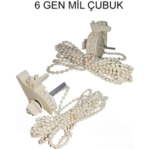 Katlamalı Perde Krem Altıgen Milli Zincirli Mekanızma