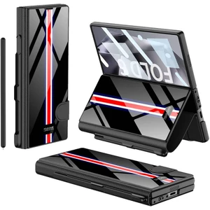 Samsung Galaxy Z Fold 6 Uyumlu Kalem Bölmeli Kapaklı Cüzdan Kılıf Standlı Kartlıklı Kapak