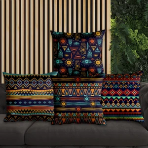 Etnik Tasarımlı 4'lü Yastık Içi ve Kırlent Kılıfı 45CM 113844