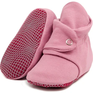 Ella Bonna Organik Pamuk Bebek Pandufu, Kaydırmaz Taban, Yenidoğan Patiği, Ev Kreş Ayakkabısı, Gül Kurusu