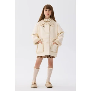 Bg Store Kız Çocuk Ekru Mont