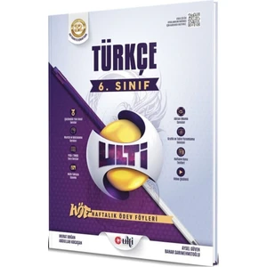 Ulti Yayınları 6. Sınıf Türkçe Haftalık Ödev Föyleri