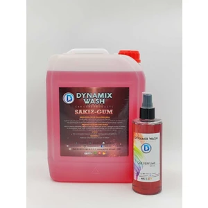 Dynamix Wash Sakız/gum Parfüm 2'li Set 5 Lt - 250 ml Yeni Extra Konsantre Araç Parfümü Oto Parfümü Ortam Parfümü