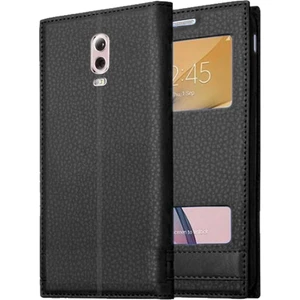 Samsung Galaxy C8 Uyumlu Pencereli Kapaklı Magnum Kılıf