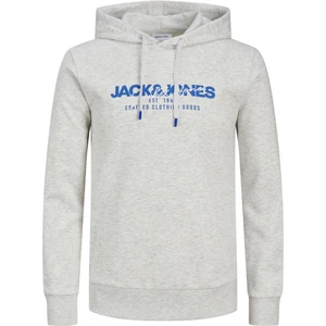 Jack & Jones Erkek Kapüsonlu Gögüs Logo Baskili Sweatshirt - Alvis