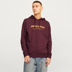 Jack & Jones Erkek Kapüsonlu Gögüs Logo Baskili Sweatshirt - Alvis