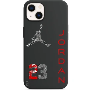 Dali Design iPhone 13 Uyumlu Siyah Lansman Kılıf Jordan Tasarımlı