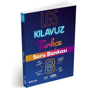 KVA Yayınları 8. Sınıf Kılavuz Türkçe Soru Bankası
