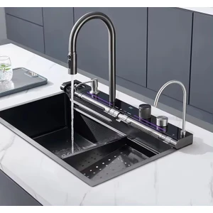 Ankastre Siyah Mutfak Evyesi