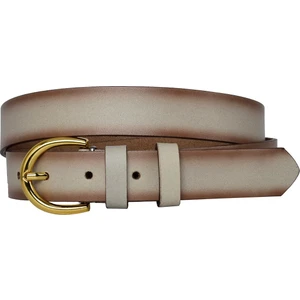 Deri Gold Tokalı Vizon Ince Kadın Kemeri 3cm=3cm-Kdn-02