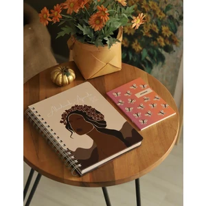 Crow Notebook 2024 2025 A5 Akademik Ajanda Spiralli 15 x 21 cm 105 Adet Sticker Lastikli