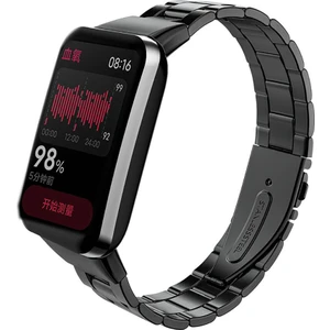 Xiaomi Mi Band 7 Pro ile Uyumlu Bakla İşlemeli Metal Kordon