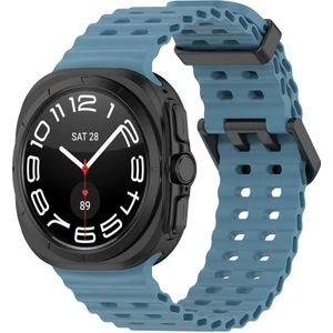 Samsung Galaxy Watch Ultra 47MM ile Uyumlu Tırtıklı Tasarım Silikon Kordon