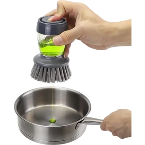 Deterjan Hazneli Kolay Bulaşık Yıkama Temizleme Fırçası Bulaşık Sünger (Lavabo, Mutfak)