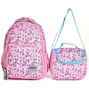 MU-003 Unicorn Okul Sırt Çantası 2'li Set Pembe