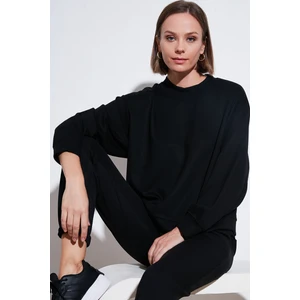 Streş Bisiklet Yaka Oversize Fit Oysho Kumaş Sweat Kadın Sweat 5865879