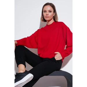 Streş Bisiklet Yaka Oversize Fit Oysho Kumaş Sweat Kadın Sweat 5865879
