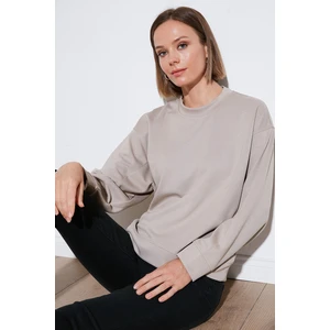 Streş Bisiklet Yaka Oversize Fit Oysho Kumaş Sweat Kadın Sweat 5865879