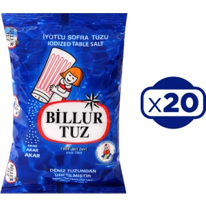 Billur Tuz 750 gr x 20 Adet