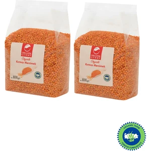 Organik Gurme 2'li Kırmızı Mercimek 1000 gr