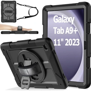 Samsung Galaxy Tab A9 Plus 2023 Zırhlı Armour Defender Askılı Kılıf SM-X210/X216/X218